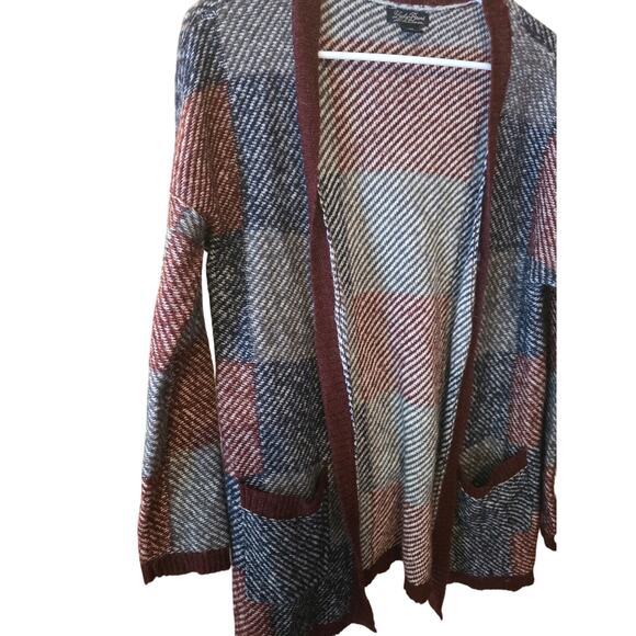 Lucky Brand Cardigan Sweater M Womens Has Pockets Long Sleeve Soft Cozy Warm - Picture 2 of 6